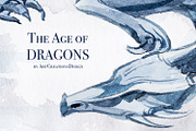 The Age Of Dragons Clipart Set, a Decorative Illustration by ArtCreationsDesign (Thumbnail 15 of 18)
