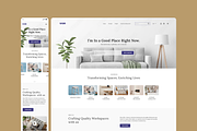 VIOR - Modern Furniture Landing Page, a Landing Page Template by herruadi (Thumbnail 3 of 5)