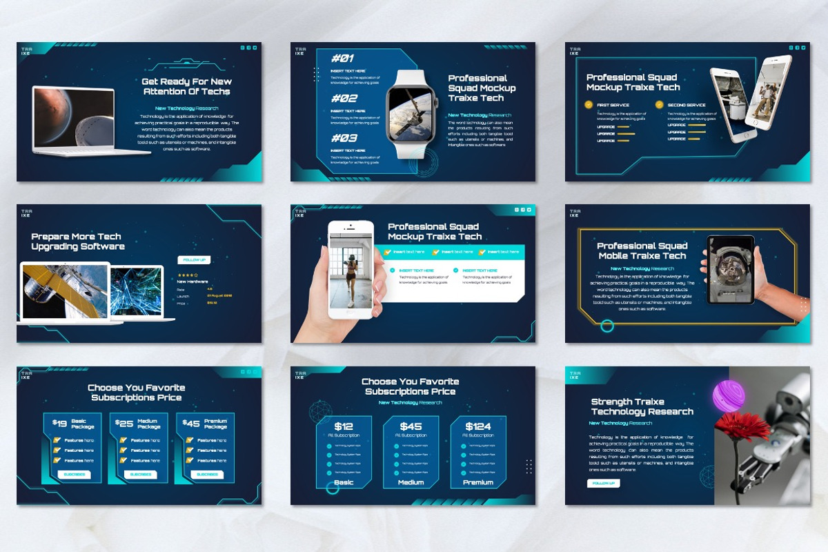Traixe - Technology Powerpoint, a Presentation Template by Dhabee (Photo 6 of 8)