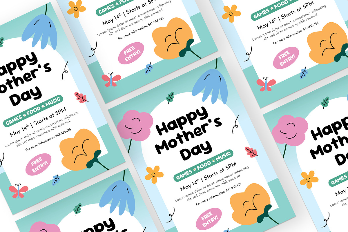 Happy Mother's Day - Flyer Set, a Resume Template by Izdihaar_Studio (Photo 3 of 4)