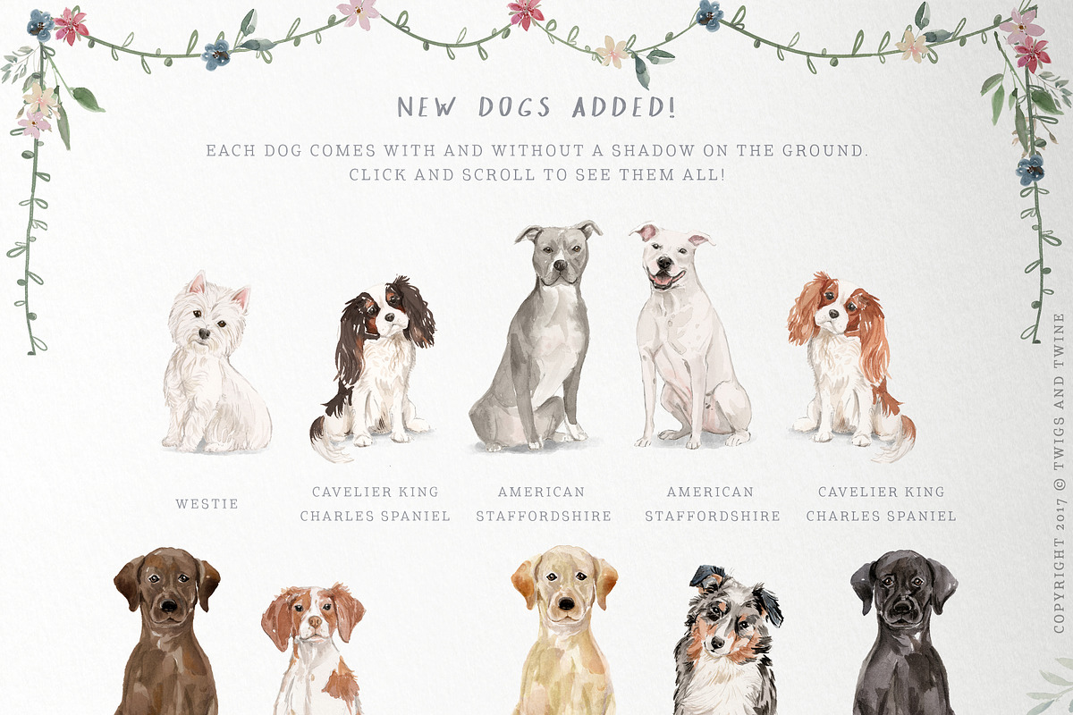 Muddy Paws Dog Clipart, an Animal Illustration by Twigs and Twine (Photo 3 of 12)