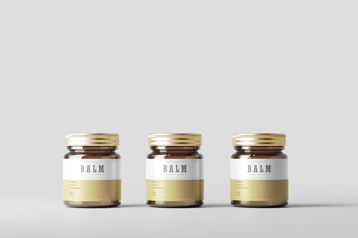 Ointment Balm Bottle Mockups, a Packaging Mockup by pmvch (Photo 6 of 7)