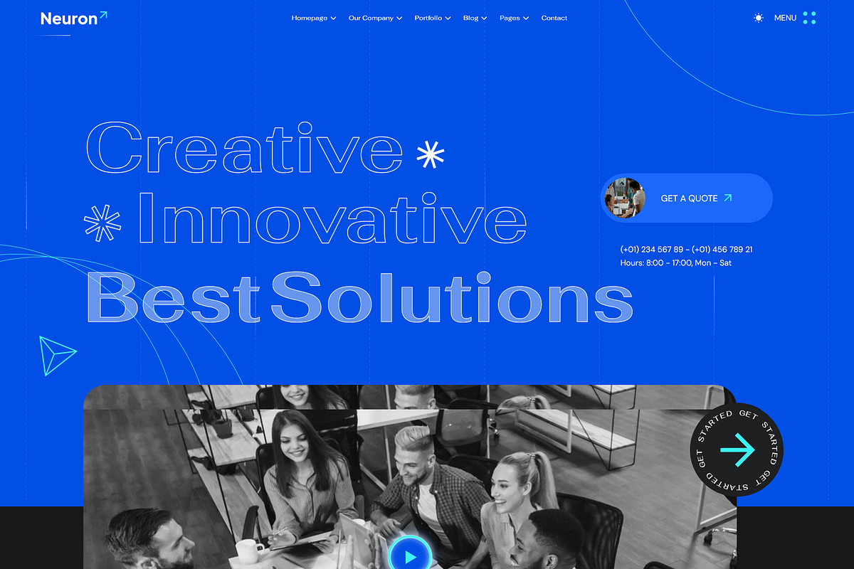 Neuron Creative Agency HTML Template, a HTML Template by AliThemes (Photo 2 of 2)