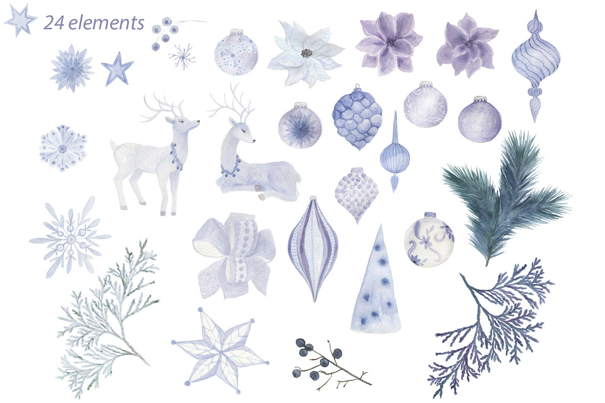 Blue christmas patterns, a Pattern Graphic by ramika (Photo 3 of 4)