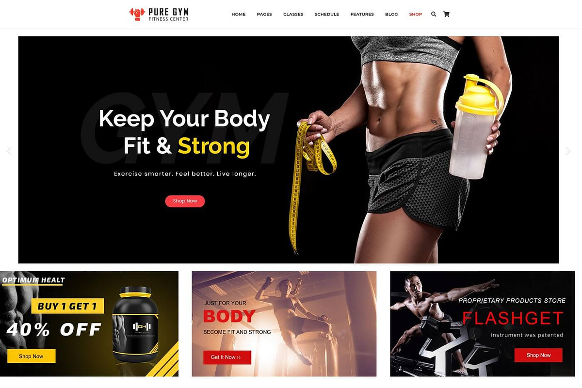 PureGym – Gym, Fitness & Business, a WordPress Template by Cherry Wordpress Theme (Photo 9 of 9)