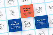 Fishing Doodles, an Outline Icon by Vectors Market (Thumbnail 6 of 8)