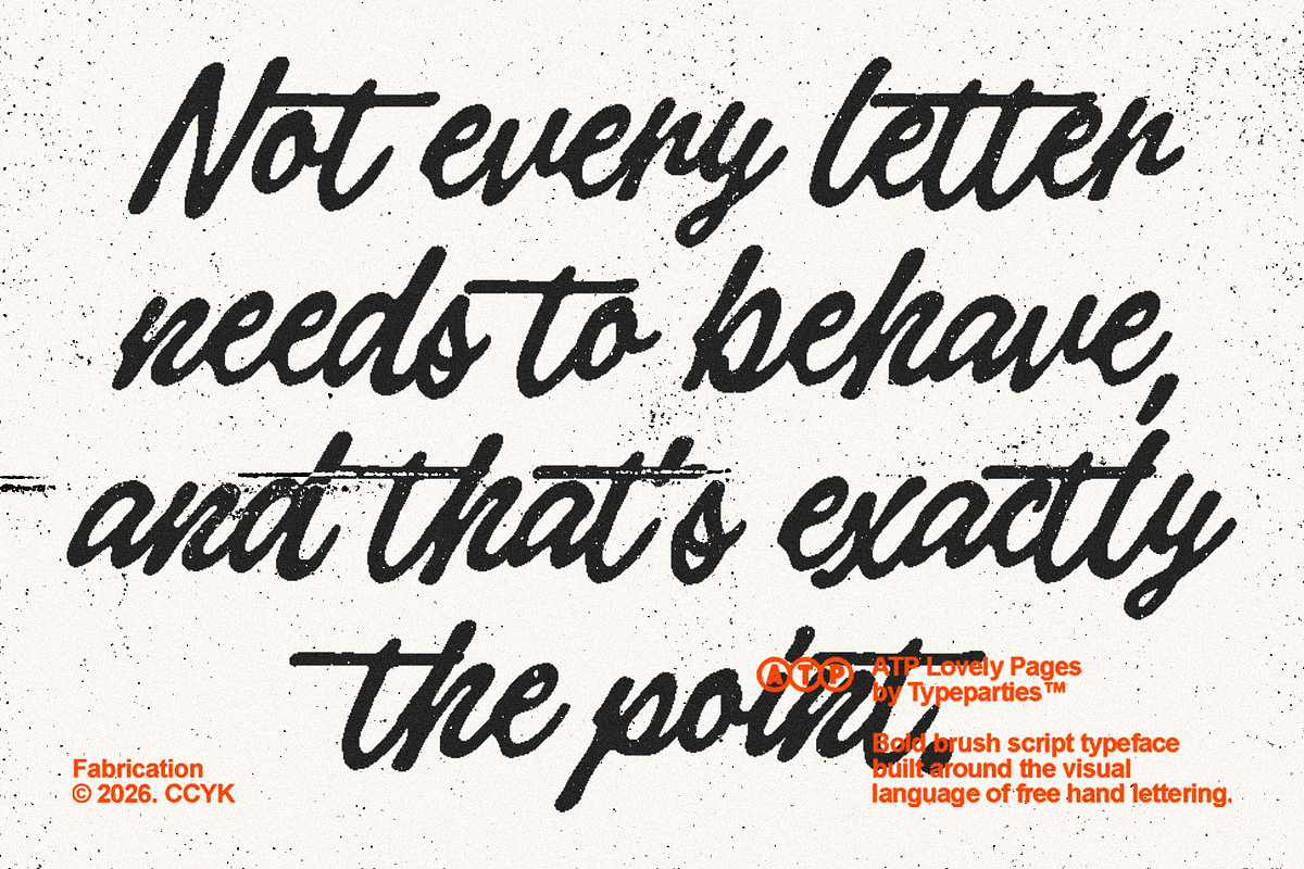 Lovely Pages - Brush Script Font, a Script Font by Typeparties (Photo 4 of 9)