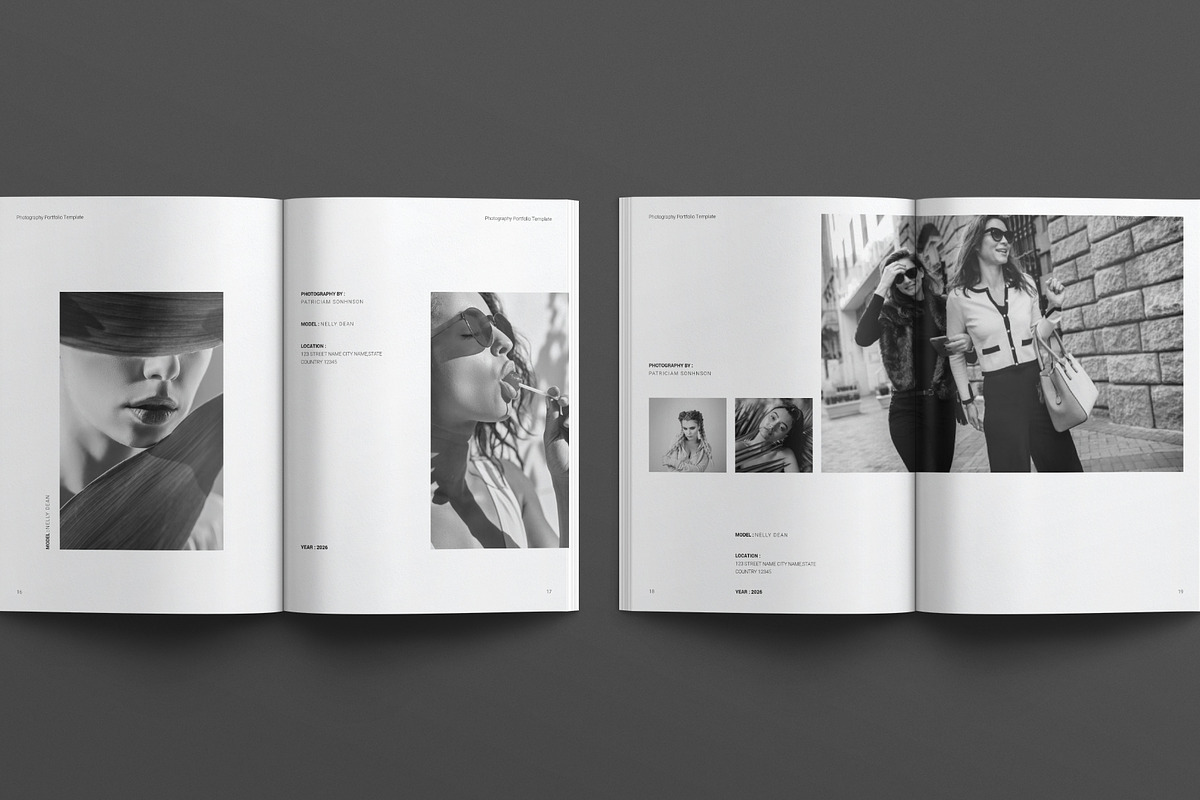 Photography Portfolio Template, a Brochure Template by E-Type (Photo 7 of 8)