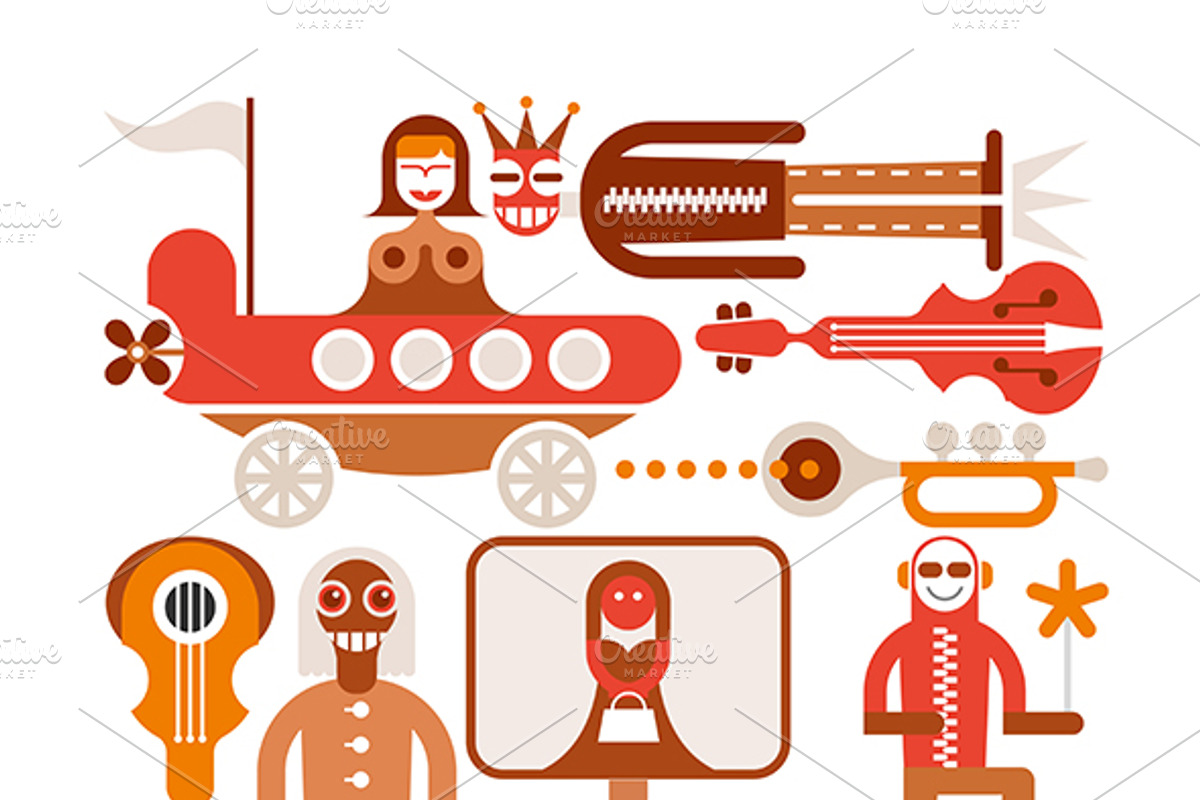 Circus show - vector illustration, a Person Illustration by danjazzia