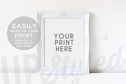 White and Gold Photo Frame F176, a Print Template by UpStyled (Thumbnail 3 of 5)
