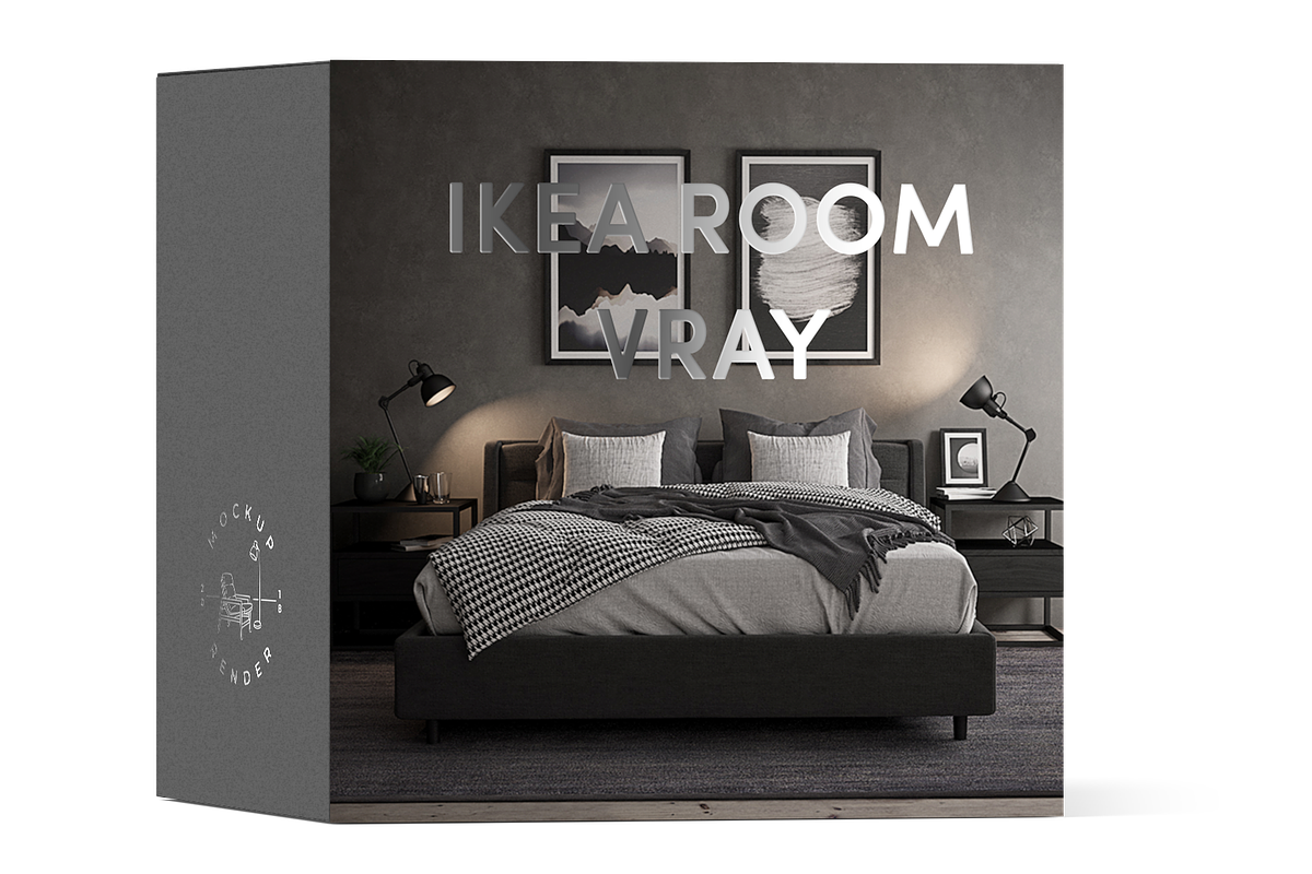 Ikea Room - Vray for Cinema4D, an Architecture 3D Model by MockupRender (Photo 1 of 2)