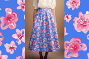 Pink Watercolor Flowers, a Pattern Graphic by MalyskaStudio (Thumbnail 9 of 13)