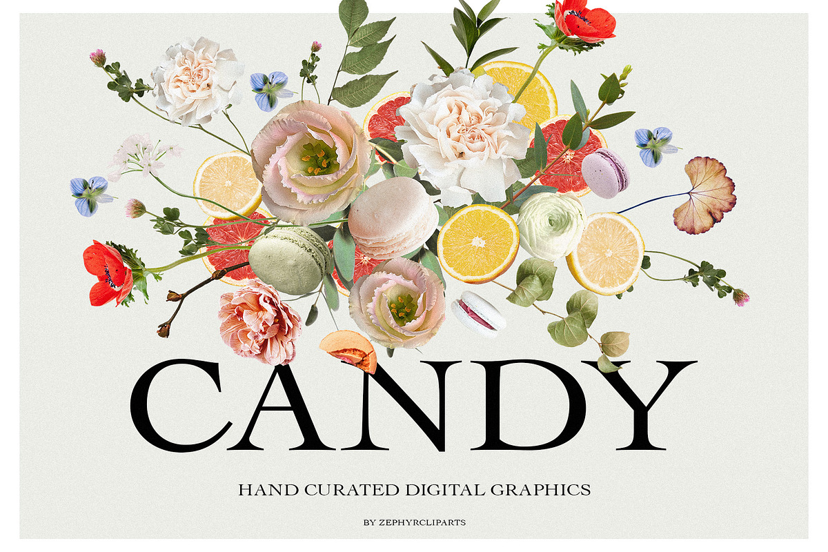 Candy Rustic Floral Clipart Set, an Object Illustration by anastasiia.art (Photo 1 of 10)