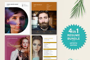 Resume Bundle 4 in 1 Actor, Actress