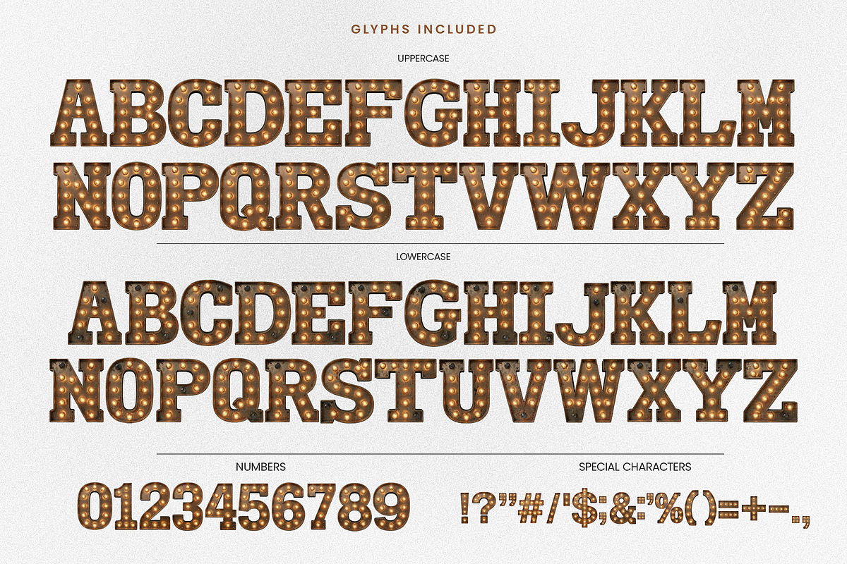 Showtime - Retro Marquee Font, a Font by AndrewPixelType (Photo 4 of 7)