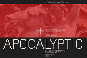 Apocalyptic - Sans Serif Font Family, a Sans Serif Font by Artistic & Unique