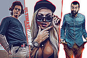 Exotic Canvas PS Actions Bundel, an Action Add-On by Amorjesu.com (Thumbnail 18 of 104)