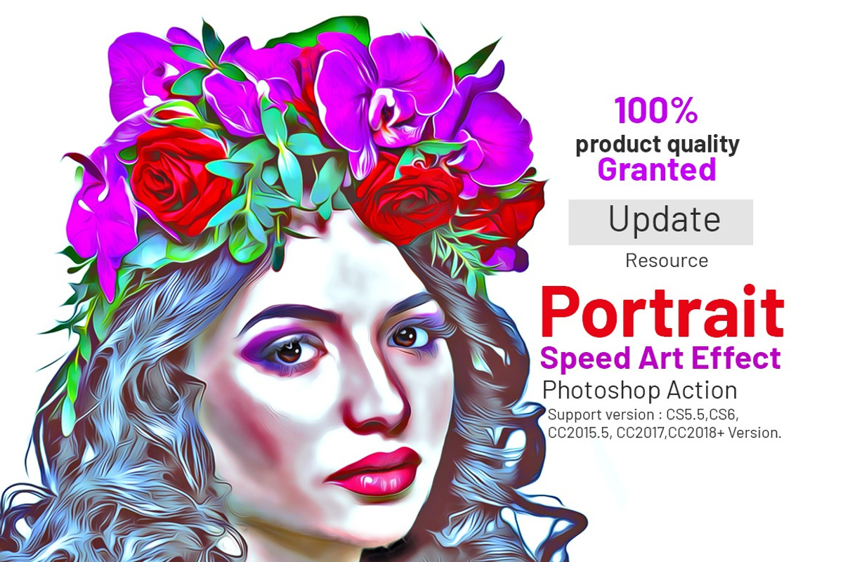 Portrait Speed Art Effect, an Action Add-On by MRI STUDIO (Photo 2 of 14)