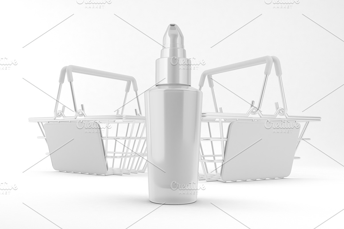 Shopping Pump Bottle Mockup, a Packaging Mockup by Qaleb Studio (Photo 2 of 2)