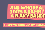 Flaky Bandit - remember to be nice!, a Font by pizzadudedotdk (Thumbnail 2 of 8)
