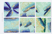 Turquoise & Gold Acrylic Backgrounds, a Texture Graphic by Suna Kosem (Thumbnail 7 of 14)