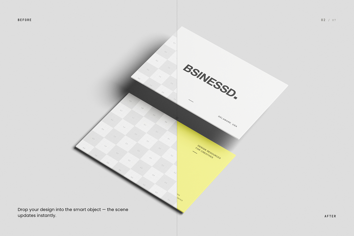Business Card Mockup 85x55mm, an Advertising Mockup by Toasin Studio (Photo 2 of 7)