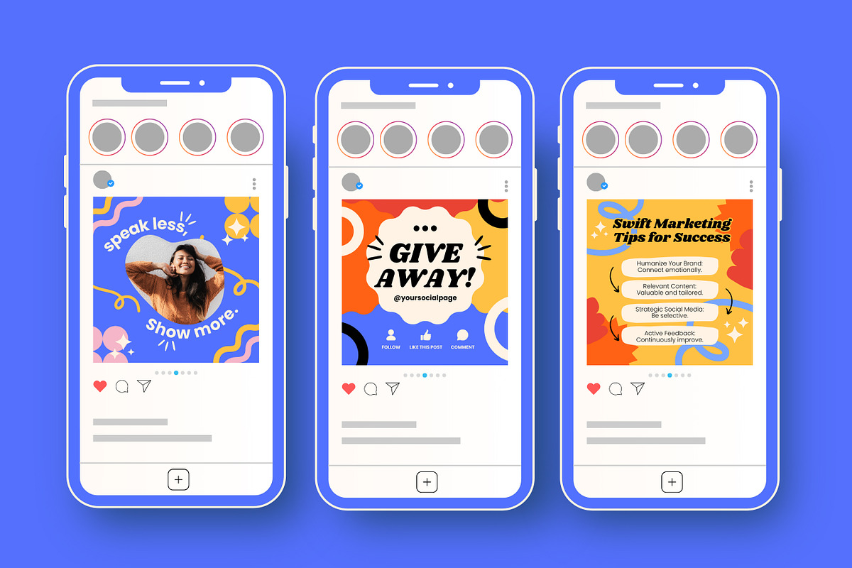 70 Playful Instagram Canva Template, a Templates & Theme by TemplateCastleStore (Photo 4 of 10)