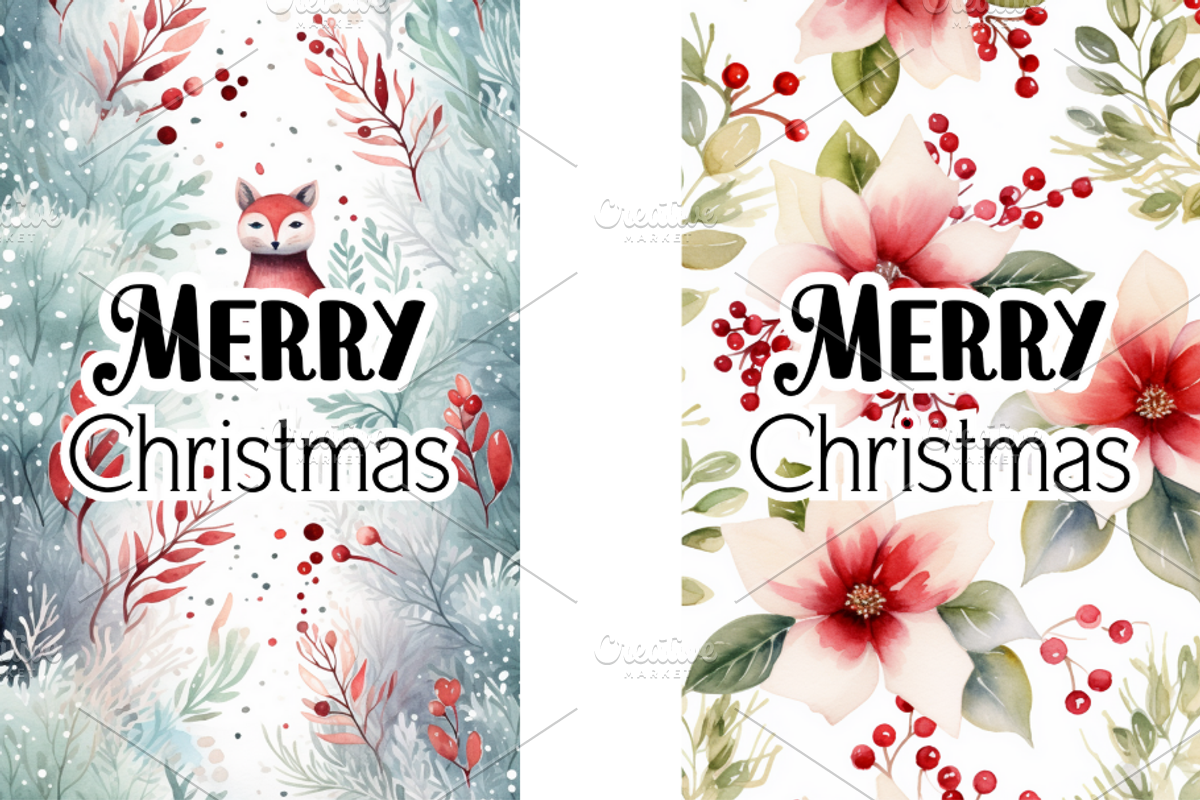 Christmas Card Design Bundle 17, a Card Template by Jay Major Designs (Photo 5 of 10)