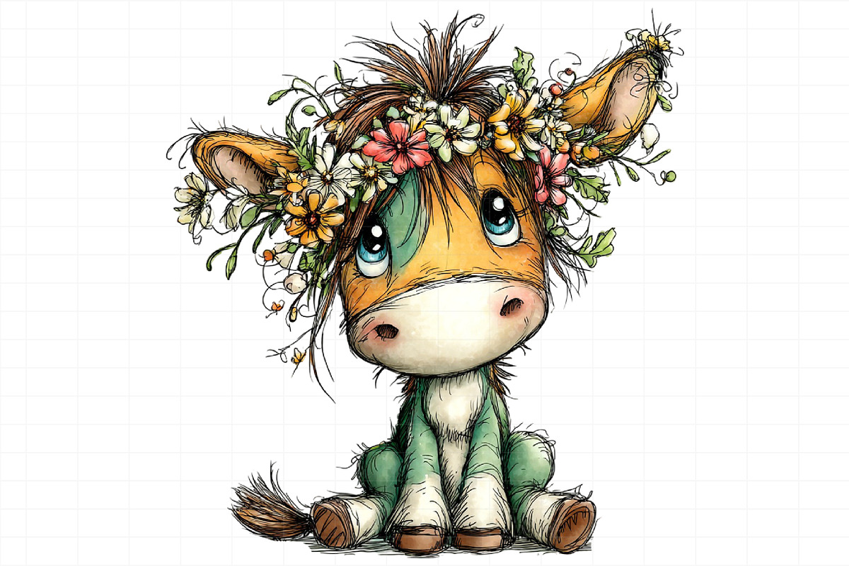 Whimsical Farm Animal Clipart, an Illustration by Daily.Designs (Photo 4 of 5)