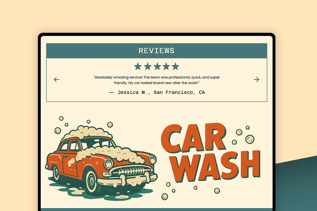 Car Wash Wix Studio Website, a Wix Template by Kitteeh (Photo 10 of 10)