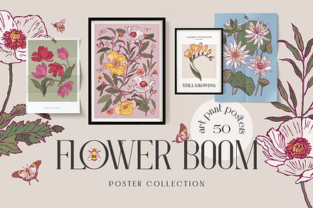 Flower Boom Prints Posters, an Object Graphic by iStar Design
