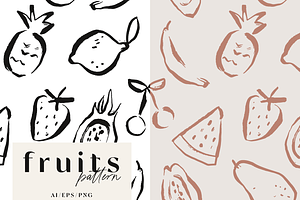 Pattern / Fruits Seamless