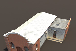 Church Old Building Low Poly