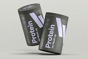 Protein Tall Jar Mock-up, a Packaging Mockup by zippypixelstudio (Thumbnail 3 of 12)
