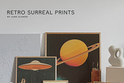RETRO SURREAL PRINTS, a Background Graphic by Lana Elanor (Thumbnail 3 of 9)