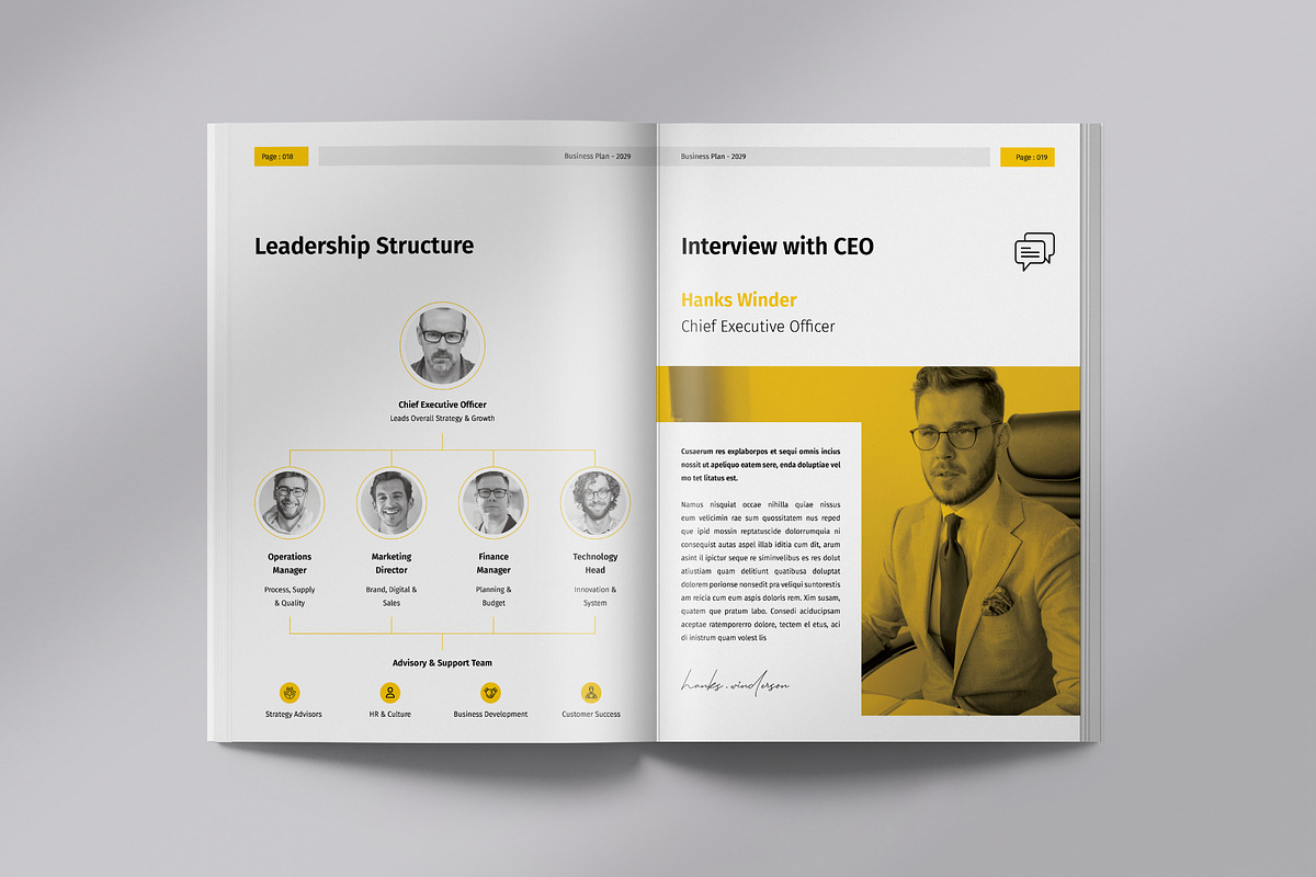 Business Plan | Canva & InDesign, a Brochure Template by Orcshape Studio (Photo 7 of 12)
