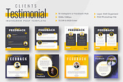 Feedback or Review Instagram post, a Social Media Template by Uiparvin (Thumbnail 1 of 6)