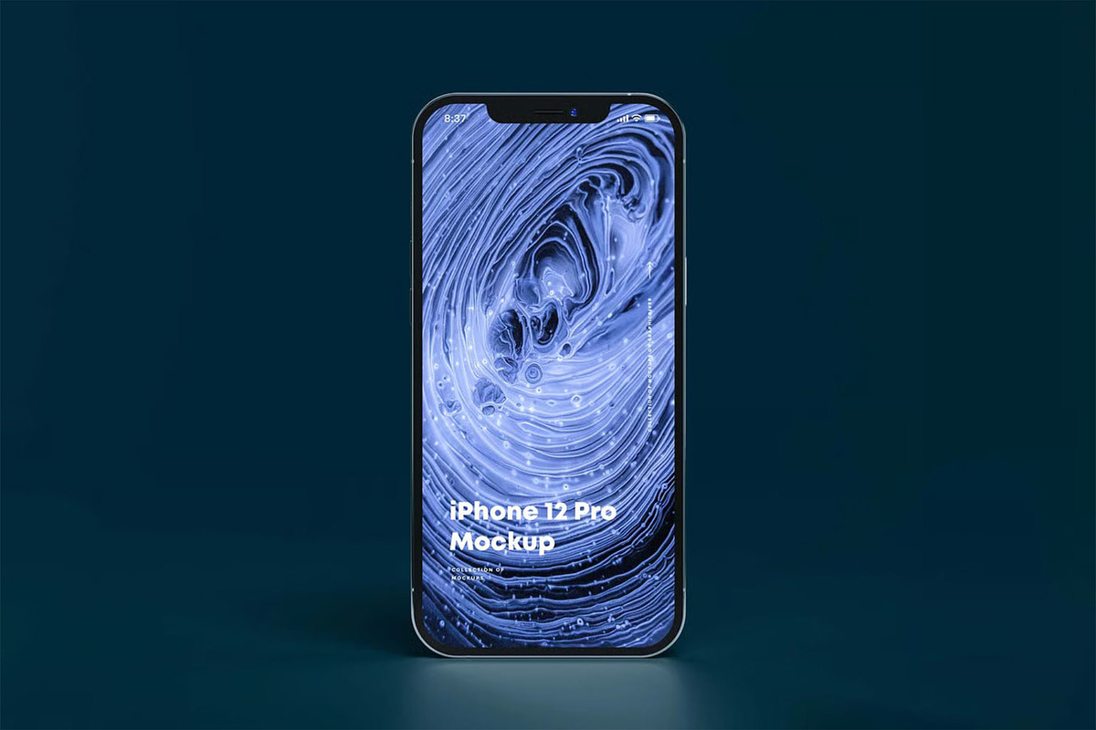 iPhone 12 Pro Mock-up, an iPhone Mockup by zippypixelstudio (Photo 2 of 14)