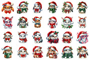 Christmas Bunny Clipart Bundle, an Illustration by SinaCreation (Thumbnail 2 of 7)