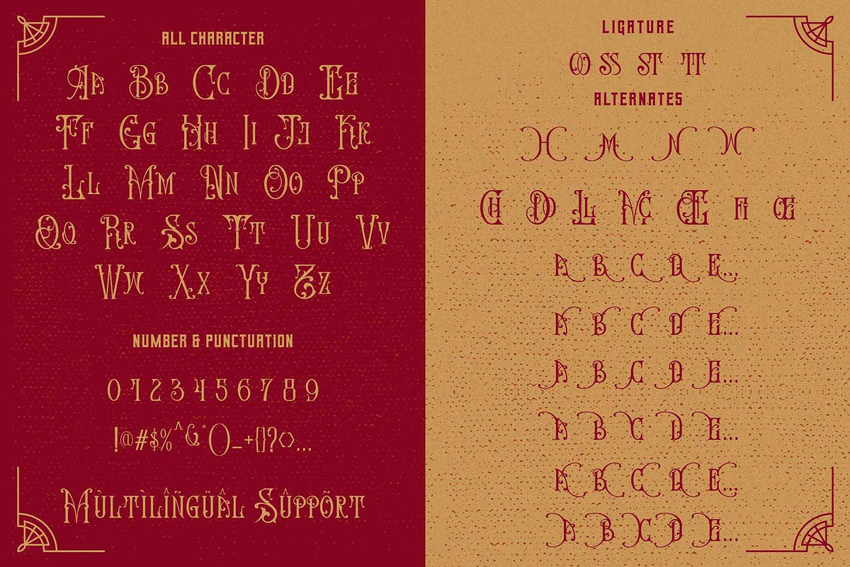 Shockerous - Victorian Vintage Font, a Font by Pollux of Geminorum (Photo 5 of 10)