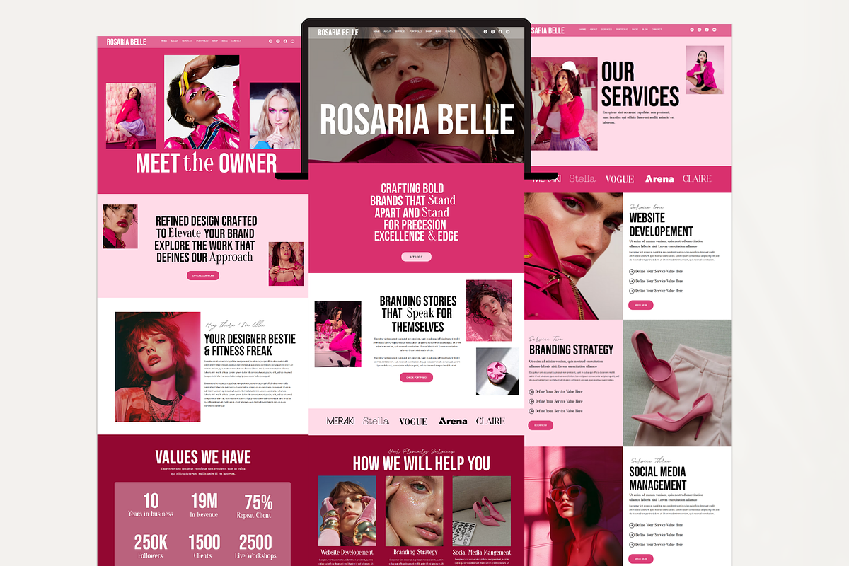 Bold Wix Studio Website Template, a Wix Template by AdvertFox (Photo 2 of 10)