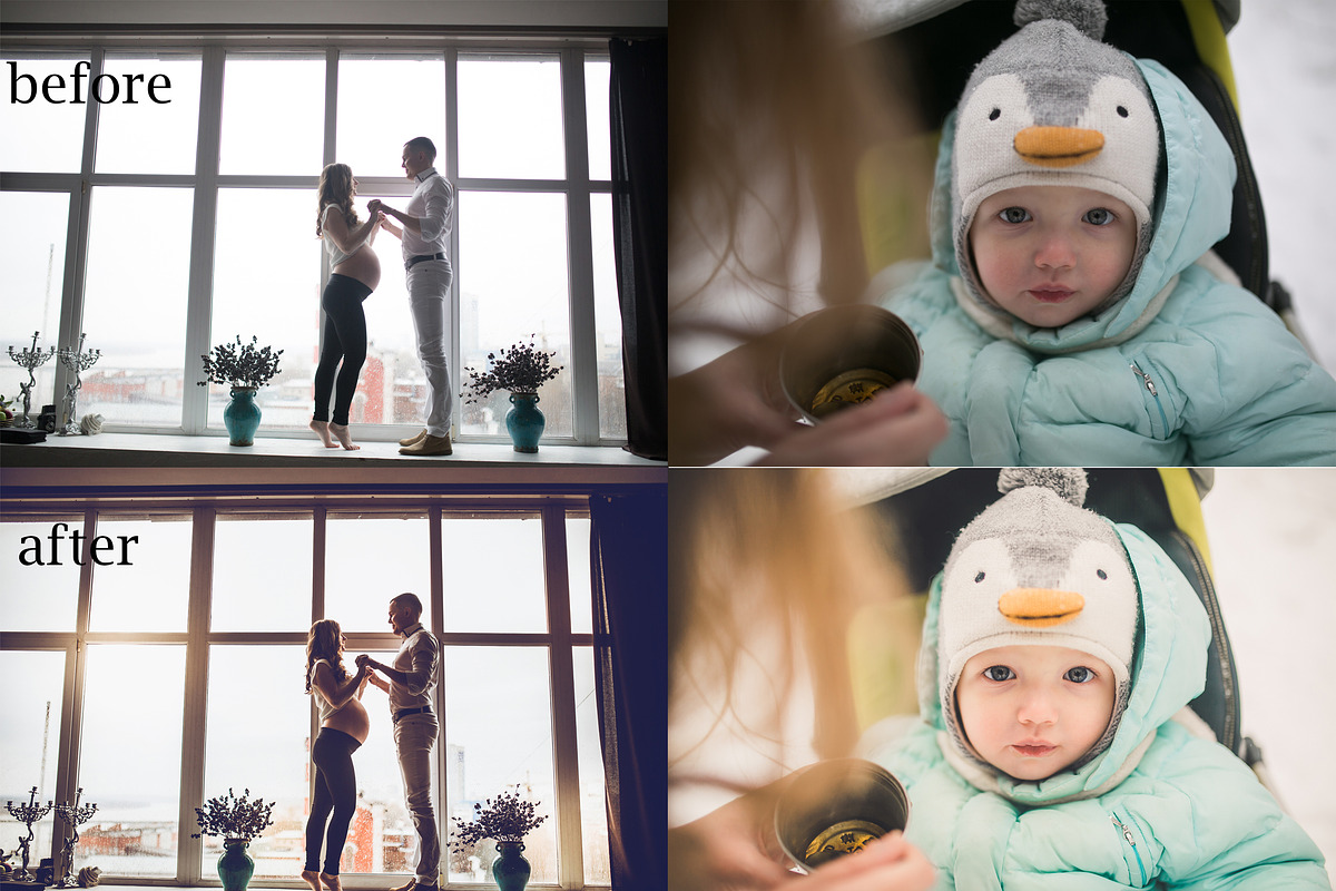 Lightroom presets for family photos, an Action Add-On by Graphics, Presets, Photos (Photo 3 of 17)
