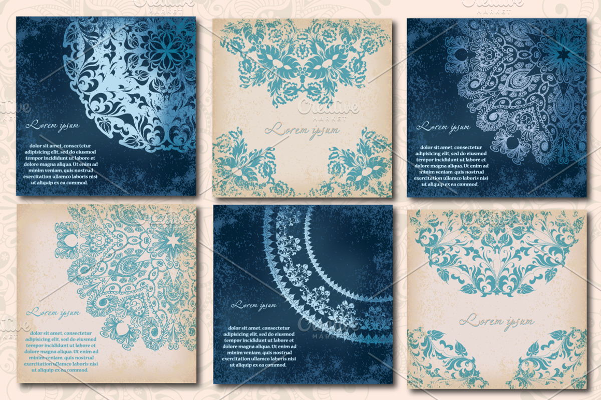 Rownd Lace Cards, a Decorative Illustration by Lidiebug (Photo 2 of 6)