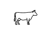 Farm Cow Silhouette Vector Bundle, an Illustration by Designs_River (Thumbnail 15 of 51)