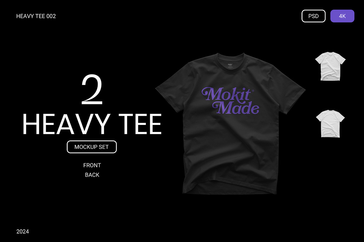 MOKITUP: Heavy Tee 002 Mockup, a Shirt Mockup by MOKITUP (Photo 1 of 4)
