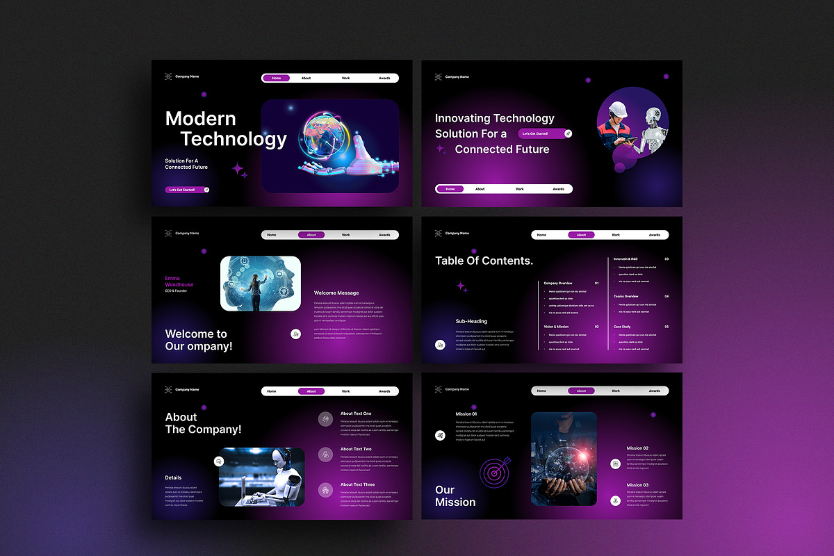 Modern Technology Company Profile preview 3