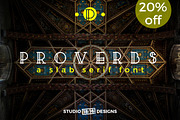 Proverbs Regular | A Slab Serif Font, a Slab Serif Font by Studio 1816 Designs (Thumbnail 1 of 3)