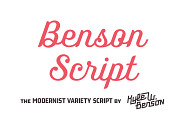 Benson Script, a Script Font by Very Cool Studio (Thumbnail 1 of 5)