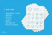 Continuous Line Icons, an Outline Icon by Studio Armstrong (Thumbnail 2 of 5)