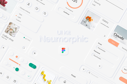 UI kit Neumorphic | Figma, an UI Kit Template by Wander Designs